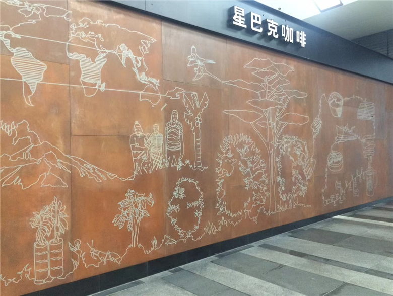 龙子湖耐候钢幕墙